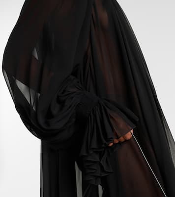 Robe midi Edgar en tulle de soie | Khaite