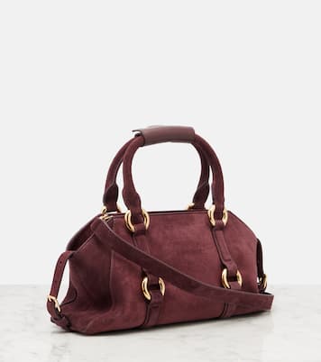 Farringdon Small suede tote bag | McQueen