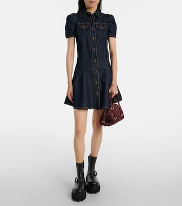 Farringdon Small suede tote bag | McQueen