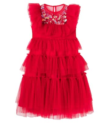 Verziertes Kleid Rana aus Tüll | Tutu Du Monde