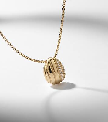Eos 18kt gold pendant necklace with diamonds | Pamela Zamore