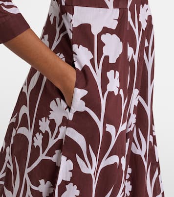 Abito midi in cotone con stampa | Juliet Dunn