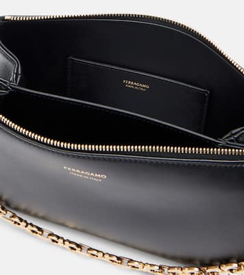 Schultertasche Gancini Mini aus Leder | Ferragamo