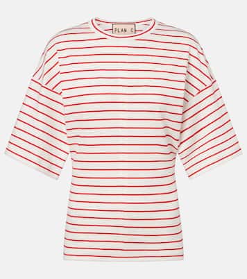 Striped cotton jersey T-shirt | Plan C