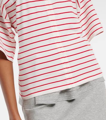 Striped cotton jersey T-shirt | Plan C