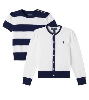Set aus Top und Cardigan aus Baumwolle | Polo Ralph Lauren Kids