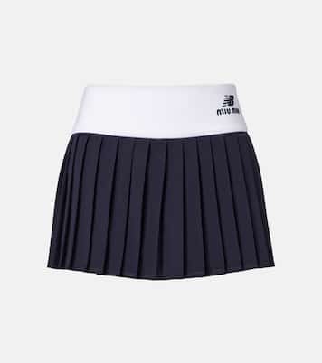 x New Balance pleated jersey miniskirt | Miu Miu