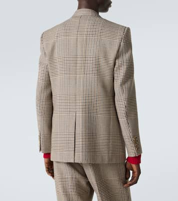 Prince of Wales check virgin wool blazer | Valentino