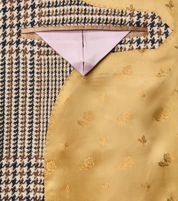 Prince of Wales check virgin wool blazer | Valentino