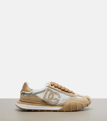 DG Athletic suede-trimmed sneakers | Dolce&Gabbana