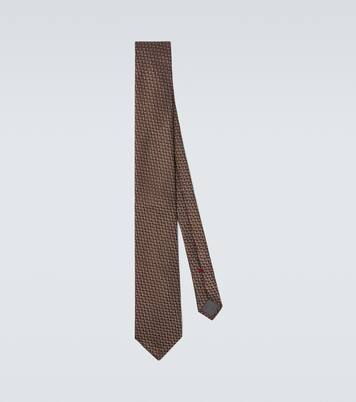 Cravate en jacquard de soie | Brunello Cucinelli