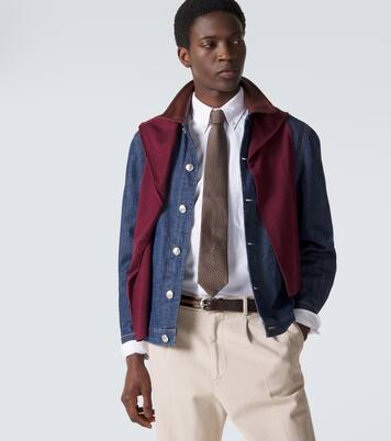 Cravate en jacquard de soie | Brunello Cucinelli