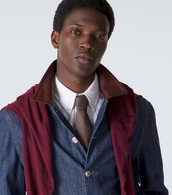 Cravate en jacquard de soie | Brunello Cucinelli
