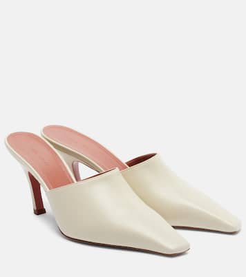 Jamie leather mules | Amina Muaddi