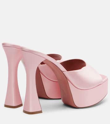 Dalida satin platform mules | Amina Muaddi