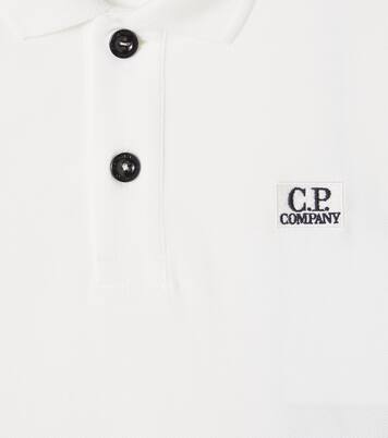 Logo cotton-blend piqué polo shirt | C.P. Company Kids