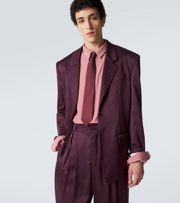 Silk taffeta tie | Saint Laurent