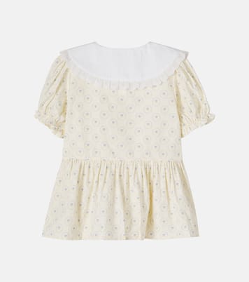 Bedruckte Bluse Cœur aus Baumwolle | Konges Sløjd