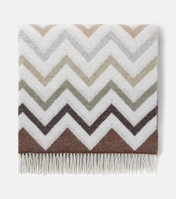 Watamu fringed wool-blend throw | Missoni
