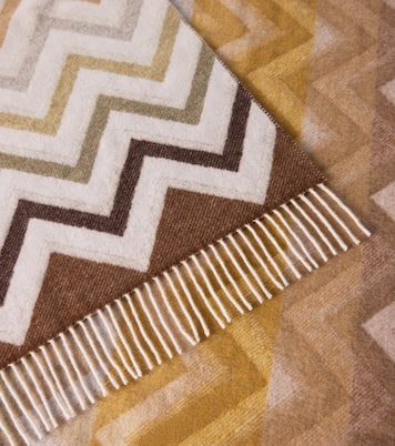 Watamu fringed wool-blend throw | Missoni