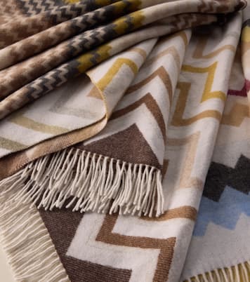 Watamu fringed wool-blend throw | Missoni