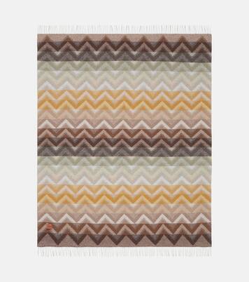 Watamu fringed wool-blend throw | Missoni