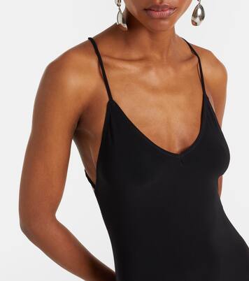 Fara open-back jersey catsuit | Norma Kamali