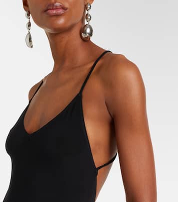 Fara open-back jersey catsuit | Norma Kamali