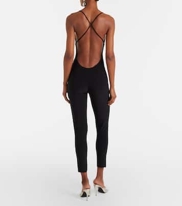 Fara open-back jersey catsuit | Norma Kamali