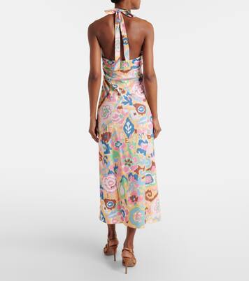 Ilyana printed cotton jersey midi dress | Rixo