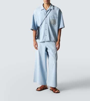 Jean wide Anagram Paula's Ibiza en coton | Loewe