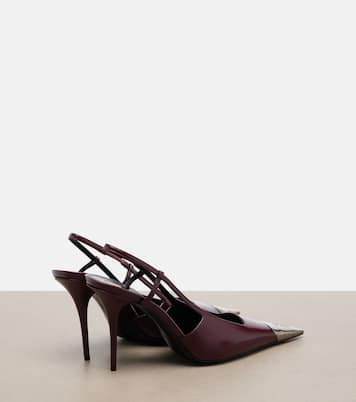 Jeanne leather slingback pumps | Saint Laurent