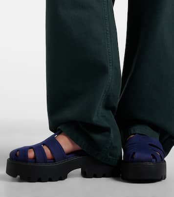Platform slingback sandals | Miu Miu