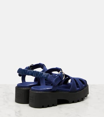 Platform slingback sandals | Miu Miu