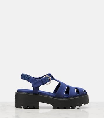Platform slingback sandals | Miu Miu