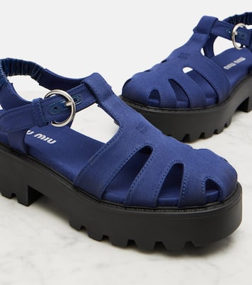 Platform slingback sandals | Miu Miu