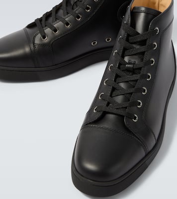 Louis high-top leather sneakers | Christian Louboutin