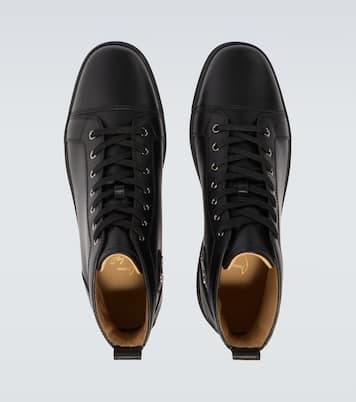 Louis high-top leather sneakers | Christian Louboutin