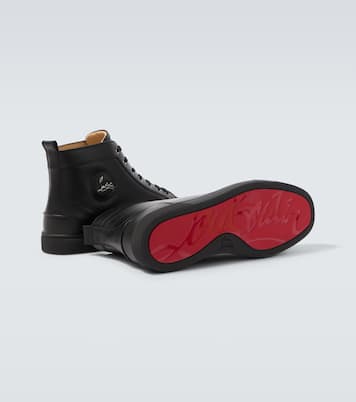 Louis high-top leather sneakers | Christian Louboutin