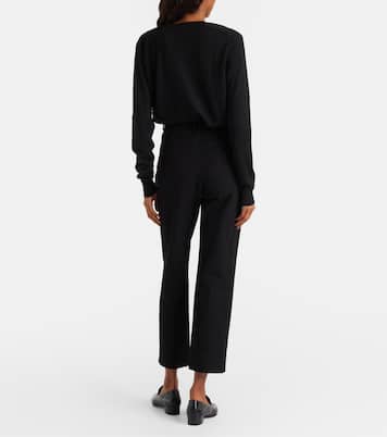 Coleman high-rise gabardine pants | Joseph