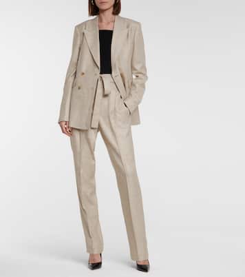 Pantalon Collins en laine, soie et lin | Gabriela Hearst