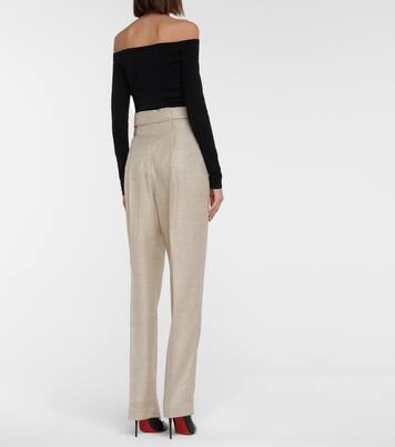 Pantalon Collins en laine, soie et lin | Gabriela Hearst