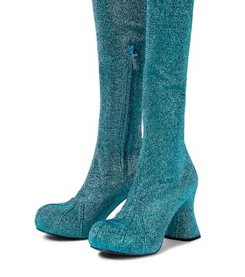 Groove Lurex® over-the-knee boots | Stella McCartney