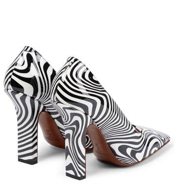 Boomerang zebra-print leather pumps | Vetements