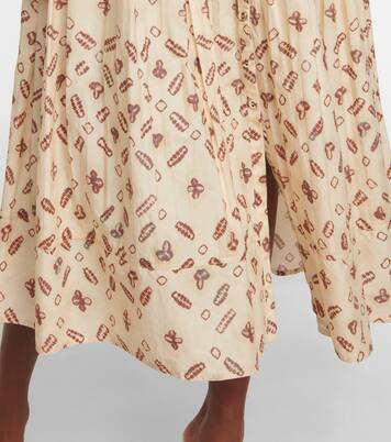 Robe midi Esti en coton imprimé | Ulla Johnson