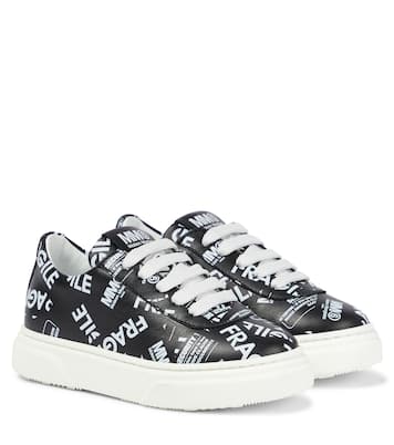 Logo leather sneakers | MM6 Maison Margiela Kids