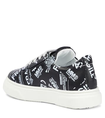 Logo leather sneakers | MM6 Maison Margiela Kids