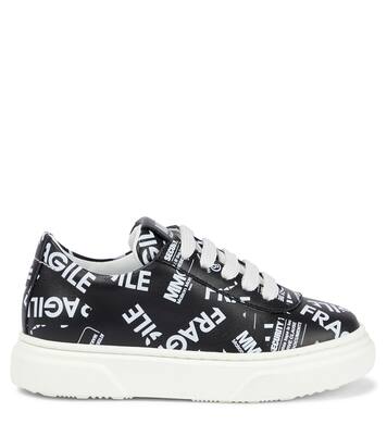 Logo leather sneakers | MM6 Maison Margiela Kids