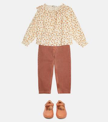 Olivia leopard-print cotton blouse | The New Society
