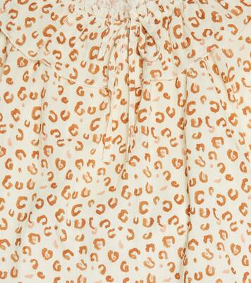 Olivia leopard-print cotton blouse | The New Society